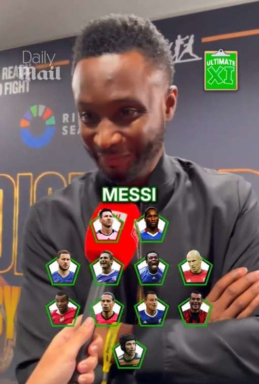 传奇球星米克尔公布梦幻阵容：切尔西黄金一代占据半壁江山